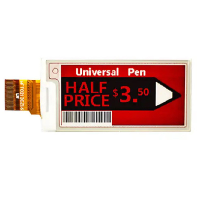 2.13-Inch Eink Screen Resolusi titik 122x250, layar telanjang, modul tampilan layar E-Kertas, 3 warna Merah, Hitam Dan Putih