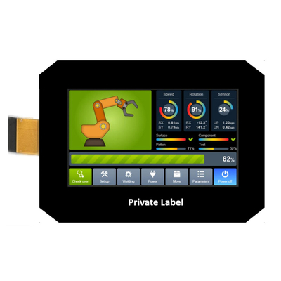 PCAP TFT Display 4.3 Inch China TFT Graphic LCD Display 480*272 IPS RGB 40 Pin Dengan Capacitve Touch Screen