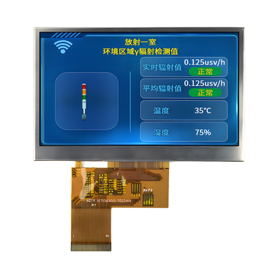 4.3 inci IPS TFT LCD 480*272 Pixel 262K Full Color Display ST7283 Driver IC