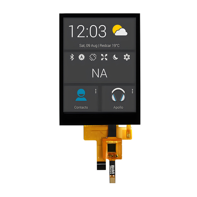 2.8 inci IPS TFT Display dengan Optical Bonding 400nits SPI IIC Interface