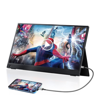 FHD 1920*1080 Portable Touch Monitor 15,6-Inch IPS Display untuk Mode Tampilan Fleksibel dan Sudut Tampilan Luas