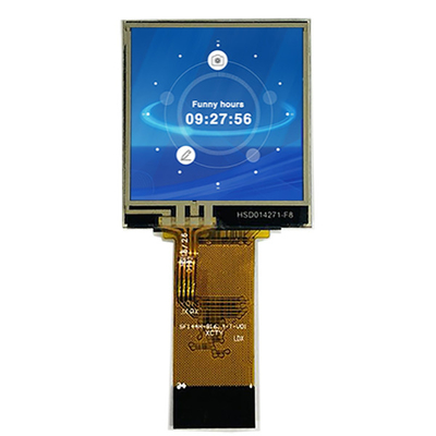 Layar Tampilan LCD Persegi 128x128 1,44 Inci TFT LCD 8bit Koneksi Tipe Pluging Antarmuka MPU