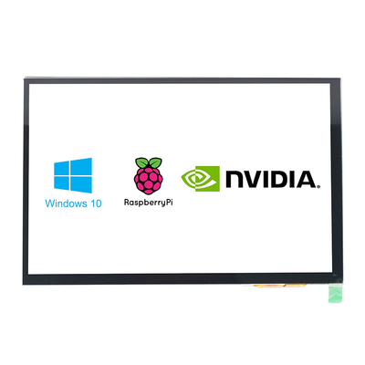 300cd/m2-1000cd/m2 PCAP Touch Display 10.1 Inch HDMI Dengan Raspberry Pi Kompatibel