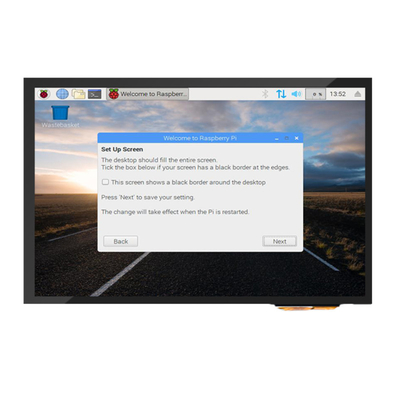 300cd/m2-1000cd/m2 PCAP Touch Display 10.1 Inch HDMI Dengan Raspberry Pi Kompatibel