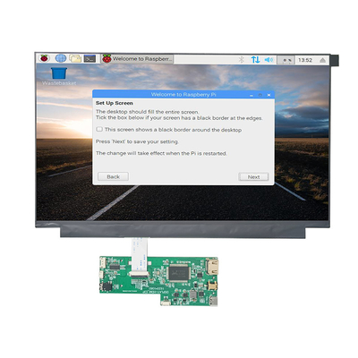 13.3 Inch 1920x1080 FHD Raspberry Pi HDMI Layar LCD TFT Dengan Kapasitif PCAP