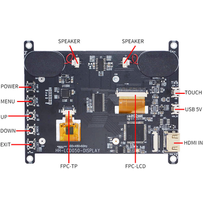 HDMI Kompatibel Dengan Raspberry Pi4 5 Inch TFT LCD Display 800x480 Dots Dengan CTP