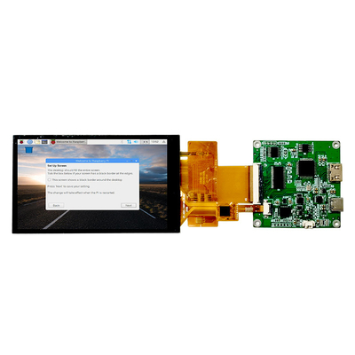 Layar Sentuh Kapasitif HDMI Raspberry Pi 4 Dsi 4.3 Inci 800x480 Sudut Pandang Penuh