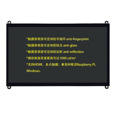 10.1" 1024x600 IPS PCAP capacitive touchscreen TFT LCD Dukungan Konektor HDMI