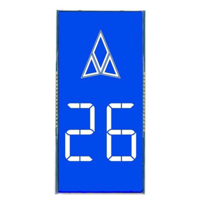Display LCD 7-segmen yang disesuaikan Mesin desinfeksi ozon anion, pengontrol udara segar, LCD latar belakang VA hitam