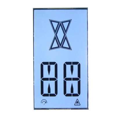 Display LCD 7-segmen yang disesuaikan Mesin desinfeksi ozon anion, pengontrol udara segar, LCD latar belakang VA hitam