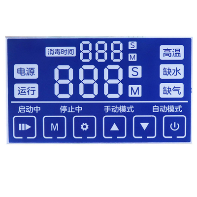 Display layar segmen khusus Bluetooth speaker menampilkan suhu, tegangan, arus, generator oksigen, segmen LCD