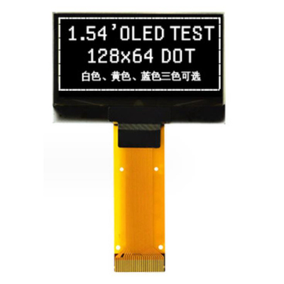 1.54 inci OLED SSD1309 Monokrom Tampilan dengan paralel dan 4-Wire SPI Interface