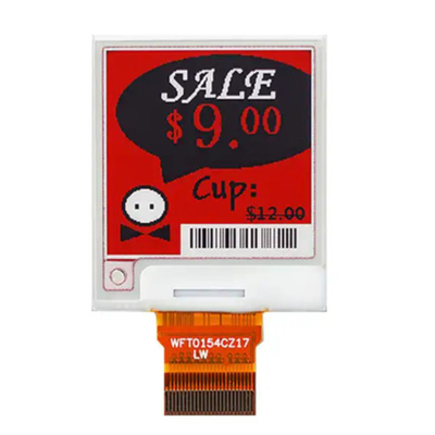 E-Paper Module Digital Display 1.54&quot; 3 Warna EPD 24 Pin ESL E-Ink 200*200 Titik SPI Interface Optics Semua Sudut Penampilan