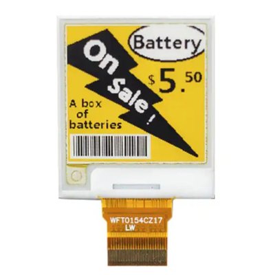 E-Paper Module Digital Display 1.54&quot; 3 Warna EPD 24 Pin ESL E-Ink 200*200 Titik SPI Interface Optics Semua Sudut Penampilan