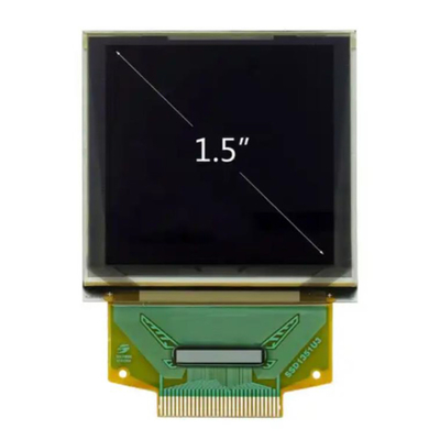 1.5 inci 128x128 titik 262k Warna AMOLED Tampilan ZIF Tipe UG-2828GDEDF11 SSD1351 Controller
