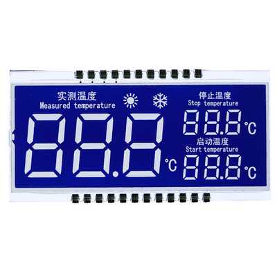 Metal Pin LCD Panel Display TN HTN STN FSTN Tipe Segmen Digital Display