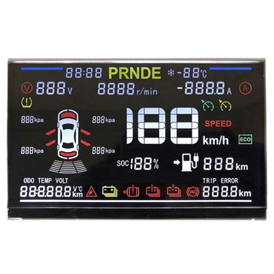 Tampilan LCD Segmen Khusus Untuk Gauge Cluster Forklift Tampilan Nomor, Tampilan LCD Monochrome