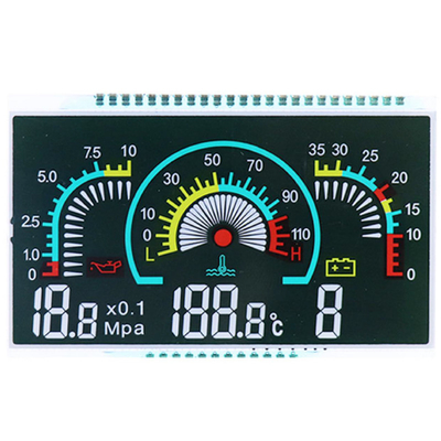 Tampilan LCD Segmen Khusus Untuk Gauge Cluster Forklift Tampilan Nomor, Tampilan LCD Monochrome