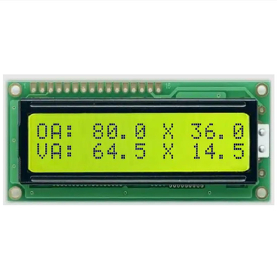 Panel LCD khusus, Monochrome Temperature Control Instrument Energy Storage Power LCD, STN Yellow Green Segment LCD