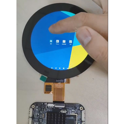 3.4 Inch Custom Round Lcd Android RK3566 Iklan Media Tampilan Dengan Dengan PCAP Sentuh
