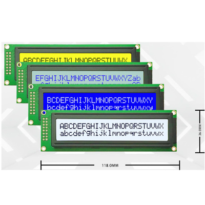 24 Karakter 2 Baris 24x2 Karakter LCM Modul 5V FSTN Mode Biru/Grey AIP31066 Atau Controller IC yang setara