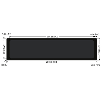 11.9 Inch Stretched HD Capacitive Touch Monitor Mendukung Raspberry Pi Jetson Nano dan Windows dengan Kecerahan yang Bisa Disesuaikan