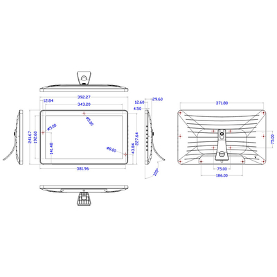 Wall Mount 15,6 Inch Android Touch All In One Pc 1920*1080 Ips Full HD Touch Screen Digital Signage 350 cdm2 Kecerahan