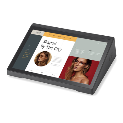 10.1 Inch W-Shaped Android Touchscreen Display Dengan Quad Core A55 Processor All-In-One Android PC