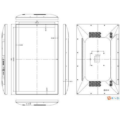 Tablet Android berukuran 23,8 Inch All In One PC1920*1080 IPS Full HD Screen