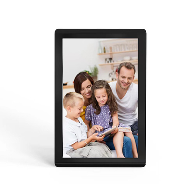 10Bingkai foto digital Wi-Fi 1 inci 1280x800 layar IPS, memutar gambar dan video secara otomatis