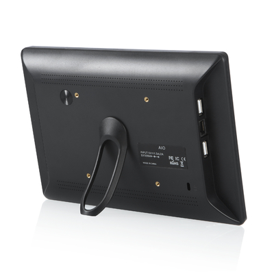 10 Inch Wall Mounted Android Advertising Display Dengan 1280x800 Multi Touch Wifi POE RJ45 Port LCD Monitor
