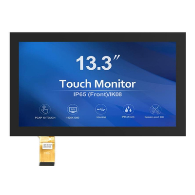 Layar Sentuh Kapasitif Layar IPS TFT LCD Layar EDP FHD 13,3 Inci