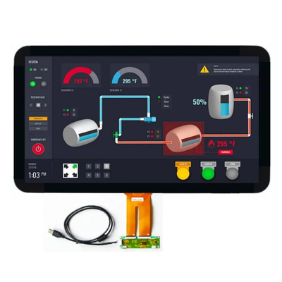 Lampu Matahari Membaca 21.5 Inch TFT LCD Display Dengan USB Touch Screen, China Industrial TFT Display 21.5 Inch