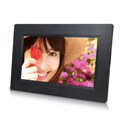 7 Inch Digital Photo Frame dengan Button untuk Iklan dengan Fitur Video Loop