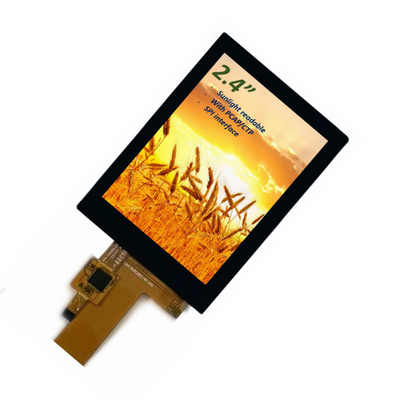 Modul LCD Layar Sentuh Layar Dapat Dibaca Sinar Matahari 2,4 Inci, Layar Sentuh LCD Semua Sudut Pandang 2,4 Inci
