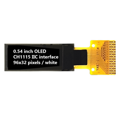 0.54 Inch I2C OLED Display 96x32 Pixel 60cd/M2 Semua Sudut Penampilan