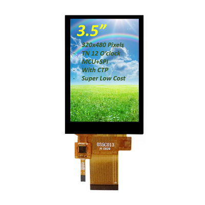 3.5 inci TFT LCD Display dengan ILI9488 MCU Interface,3.5 inci Kapasitif Panel Sentuh TFT LCD Display