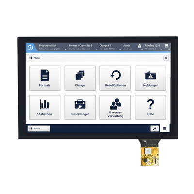 China Factory 10,1 Inch TFT LCD Display 1280x800 Pixels IPS Tipe LVDS Dengan CTP