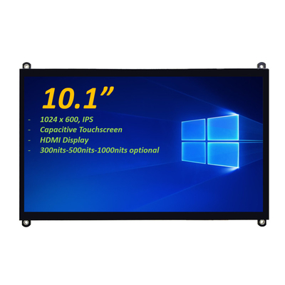 10.1" 1024x600 IPS PCAP capacitive touchscreen TFT LCD Dukungan Konektor HDMI