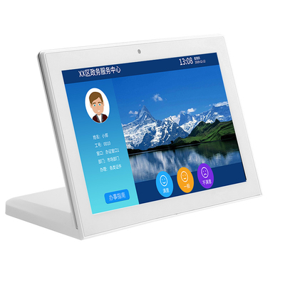Desktop Android Tablet PC Tipe L Potret 10,1 Inch RK3568 Layar sentuh Sistem Pemesanan POS