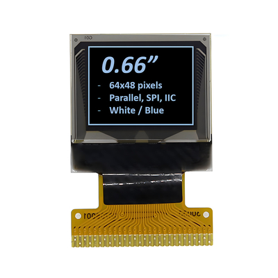 0.66 Inch Graphic OLED Display Module 64x48 Pixel Putih/biru Opsional