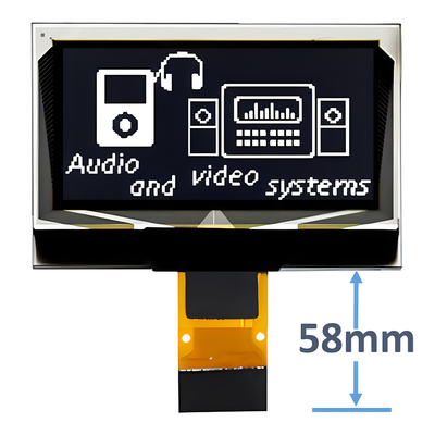 1.3 inci OLED Display Module 128x64 16 Pin ZIF Koneksi CH1116 Driver