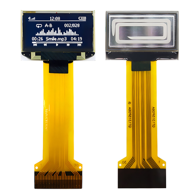 0.96 Inch 30 Pin ZIF Connector OLED Thin Display Panel 128x64 Dot Matrix SPI I2C Antarmuka