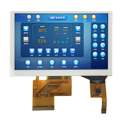 LCD TFT 800x480 RGB 5 Inci, Layar TFT Sentuh Kapasitif PCAP 5 Inci
