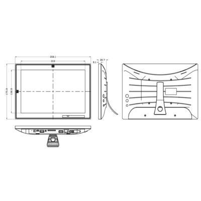 10.1inch 1280*800 Wall Mounted POE RS485 Android Tablet PC Display Iklan yang Disesuaikan