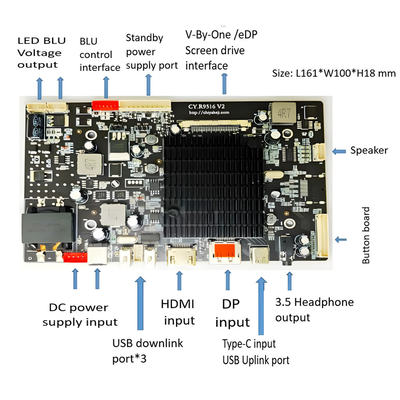 27 inci 4K Warna Industri / Medis TFT Tampilan 3840x2160 60HZ EDP Antarmuka 1000nits