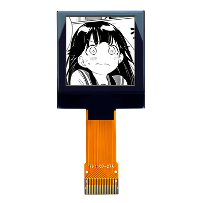 20 Pin 1.12 Inch OLED Display Module 128x128 40mm Panjang ZIF Konektor Paralel SPI I2C
