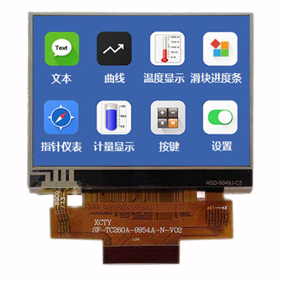 Resistive Touchscreen TFT LCD 2,6 Inch Pabrik Pasokan 480x320 Titik MCU Interface Display