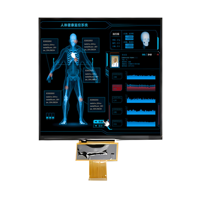Panel LCD Cerah Tinggi 1000 Nits 7,6 Inci IPS Square TFT LCD Display 800x800 Titik Dengan Antarmuka MIPI