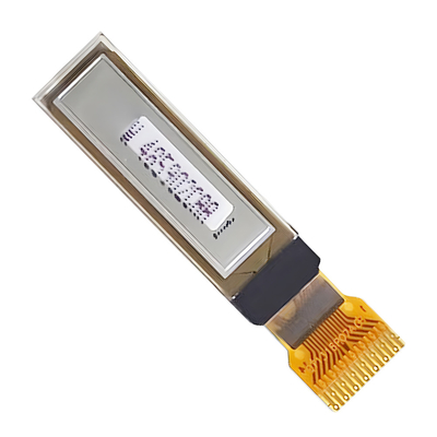 0.87 inci 128x32 Layar OLED kecil IIC Antarmuka teks putih
